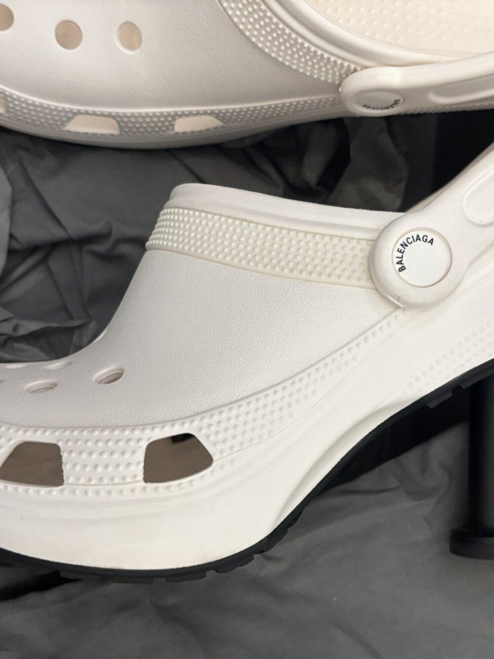 Balenciaga White Crocs Madame - Picture 4 of 6